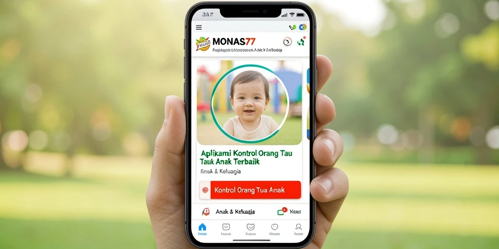 Antarmuka MONAS77 untuk kontrol orang tua yang intuitif.