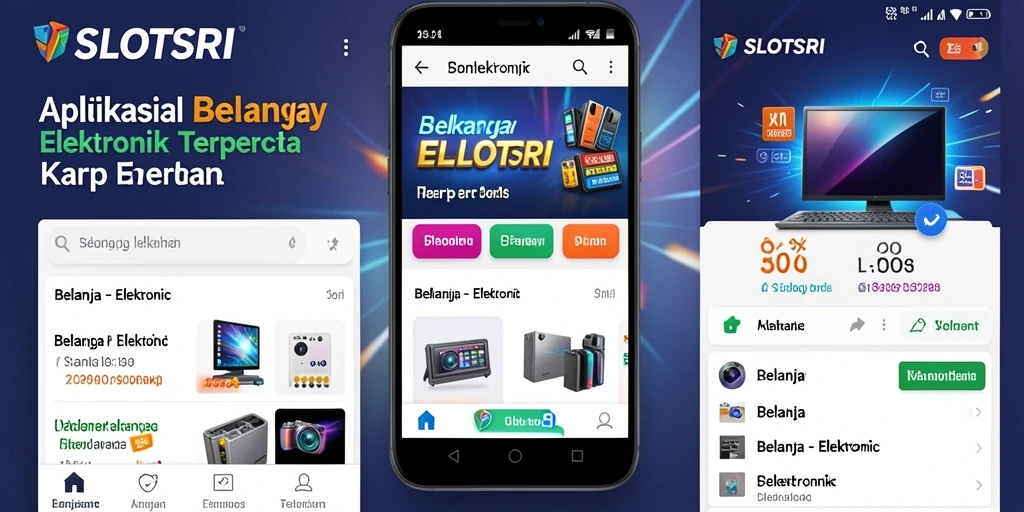 Antarmuka aplikasi SLOTSRI untuk belanja elektronik yang mudah dan nyaman.